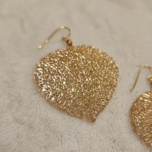 Elegant Gold Leaf Earrings